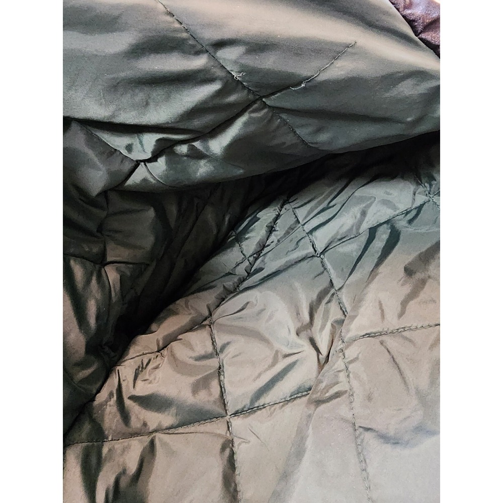 VINTAGE Pro Gear 90s Winter Ski Jacket Satin Nylon Womens Size Medium Jade Green - Picture 12 of 16